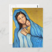 Carte Postale Bienheureuse mère (Devant / Derrière)