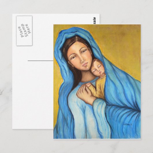 Carte Postale Bienheureuse mère (Devant / Derrière)