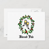 Carte postale Bienheureuse Norse Yule (Devant / Derrière)