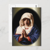 Carte Postale Bienheureuse Vierge Marie - Mère de Dieu (Devant / Derrière)