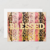 Carte Postale Bienheureux (Devant / Derrière)