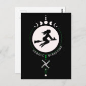 Carte Postale Bienheureux Imbolc, sorcière (Devant / Derrière)