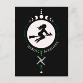 Carte Postale Bienheureux Imbolc, sorcière (Devant)