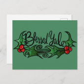 Carte Postale Bienheureux Yule (Devant / Derrière)