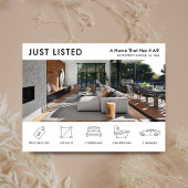 Carte Postale Biens juste cotés Moderne Immobilier Marketing