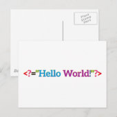 Carte Postale Biens pour bébés nerd (Devant / Derrière)