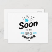 Carte Postale Bientôt être grand frère (Devant / Derrière)