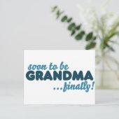 Carte Postale Bientôt être grand-mère (Debout devant)