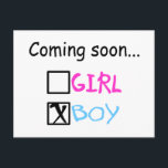 Carte Postale Bientôt...(Garçon)<br><div class="desc">Bientôt... (Garçon)</div>