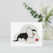 Carte Postale Bientôt, le cône de la tête de chien (Debout devant)