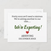 Carte Postale Bientôt, nous aurons besoin d’une mini-fourgonnett (Devant / Derrière)