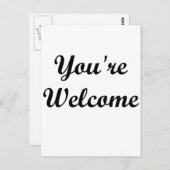 Carte Postale Bienvenue (Devant / Derrière)