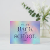 Carte Postale bienvenue (Debout devant)