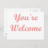 Carte Postale Bienvenue ! (Devant / Derrière)