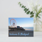 Carte Postale Bienvenue à Blackpool (Debout devant)