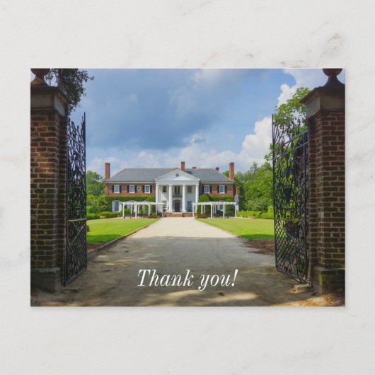 Carte Postale Bienvenue à Boone Hall (Devant)