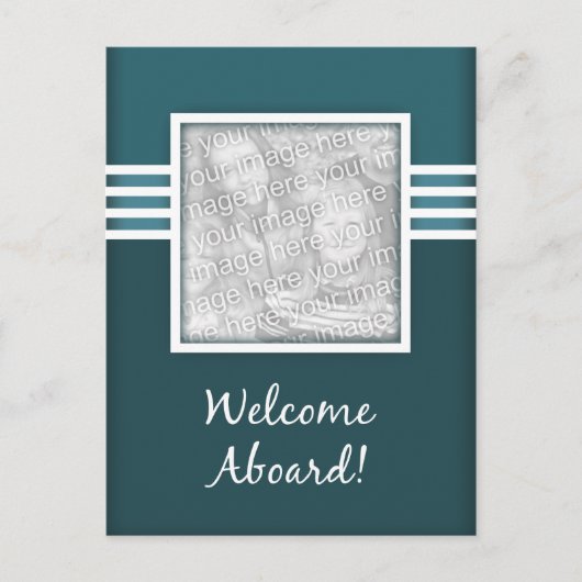 Carte Postale bienvenue à bord (Devant)