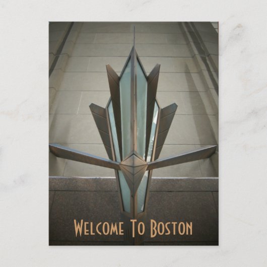 Carte Postale Bienvenue À Boston (Devant)