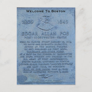 Carte Postale Bienvenue À Boston