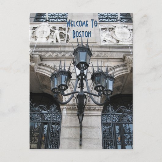 Carte Postale Bienvenue À Boston (Devant)