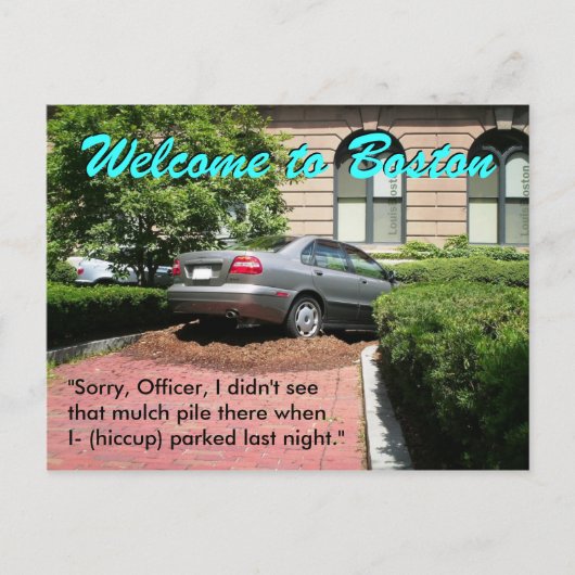 Carte Postale Bienvenue à Boston (Devant)