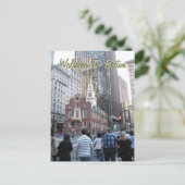 Carte Postale Bienvenue À Boston (Debout devant)