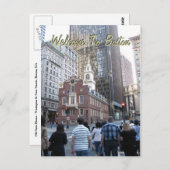 Carte Postale Bienvenue À Boston (Devant / Derrière)