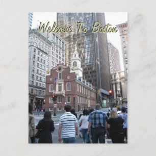 Carte Postale Bienvenue À Boston