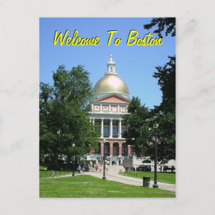 Carte Postale Bienvenue À Boston