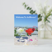 Carte Postale Bienvenue À California Postcard! (Debout devant)
