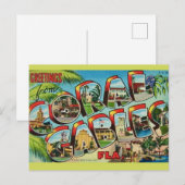 Carte Postale Bienvenue à Coral Gables Floride (Devant / Derrière)