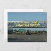 Carte Postale Bienvenue à Daytona Beach Floride (Devant / Derrière)