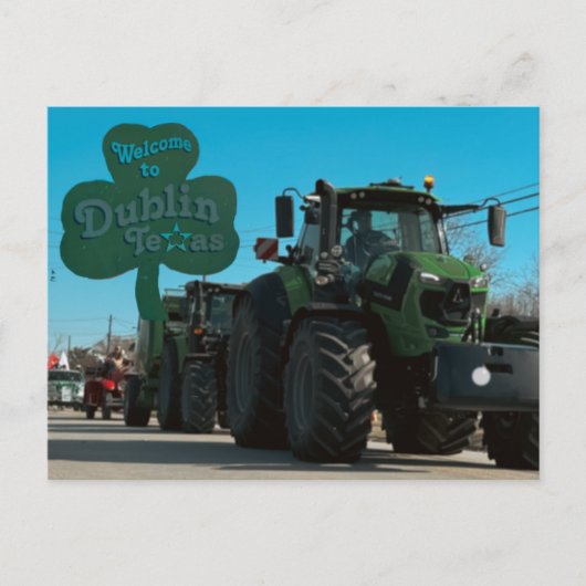 Carte Postale Bienvenue à Dublin (Texas) (Devant)