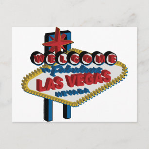 Carte Postale Bienvenue à Fabulous Las Vegas