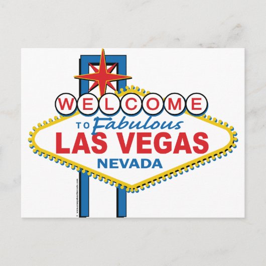 Carte Postale Bienvenue à Fabulous Las Vegas (Devant)