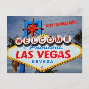 Carte Postale Bienvenue à Fabulous Las Vegas Nevada