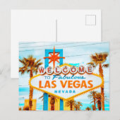 Carte Postale Bienvenue À Fabulous Las Vegas, Nevada (Devant / Derrière)