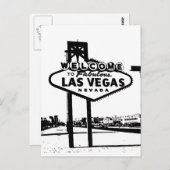Carte Postale Bienvenue à Fabulous Las Vegas Vector Graphic (Devant / Derrière)