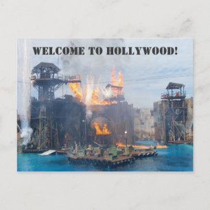 Carte Postale Bienvenue à Hollywood Postcard!