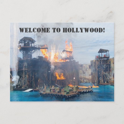 Carte Postale Bienvenue à Hollywood Postcard! (Devant)