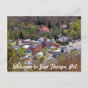Carte Postale Bienvenue à Jim Thorpe