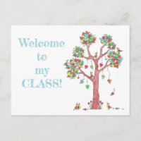 Bienvenue à la classe Enseignant Coeurs et Oiseaux