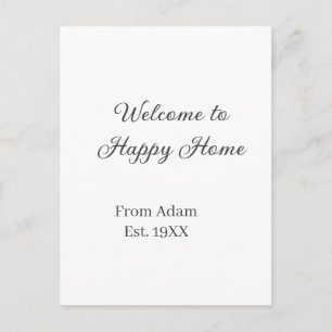 Carte Postale Bienvenue à la maison inauguration de la maison im