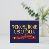 Carte Postale Bienvenue à la maison USS La Jolla (Debout devant)