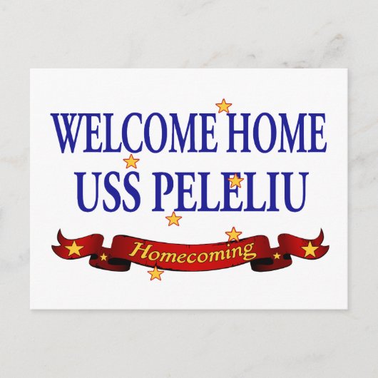 Carte Postale Bienvenue à la maison USS Peleliu (Devant)