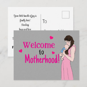 Carte Postale Bienvenue à la maternité