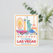 Carte Postale Bienvenue à Las Vegas City (Debout devant)