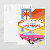 Carte Postale Bienvenue à Las Vegas Nevada (Devant / Derrière)