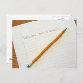 Carte Postale Bienvenue à l'école ! (Devant / Derrière)