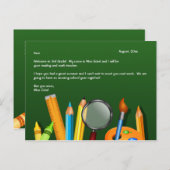 Carte postale Bienvenue à l'école (Devant / Derrière)